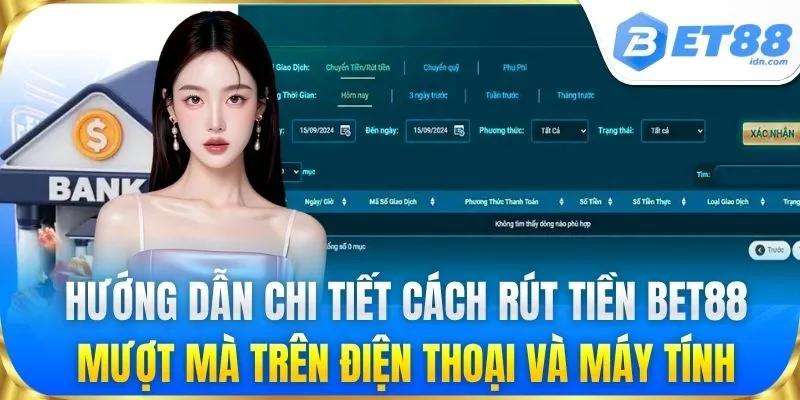 Rút Tiền BET88 Cực Kỳ Dễ Dàng Chỉ Trong Vài Phút Tới Tay